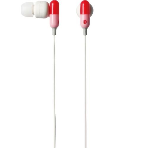 ELECOM カナルタイプヘッドホン Sundries Drugs 1.2m レッド EHP-CIN50RD