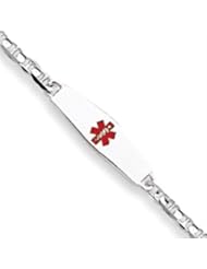 8 Inch 14k Gold White Gold Medical Jewelry Bracelet