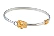 Sterling Silver Gold Plated Flip Flop Bangle