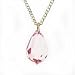 Swarovski Crystal Teardrop Pendant on Sterling Silver chain - Light Pink