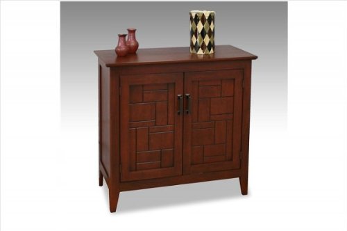 Facets Hall Chest by Leick Furniture (Merlot) (29