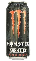 16 Pack - Monster Assault Energy Drink - 16oz.