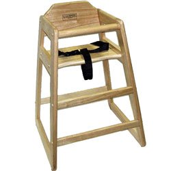 Restaurant Tabletop High Chair - color - Cherry