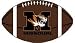 Missouri Tigers 3' 6 x 6' Football-Shaped Rug