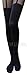 AM Landen Cute Women's Tight S-M size Japanese Black Two Tone Garter Tatoo Printed Pantyhose