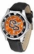 Oregon State Beavers Competitor AnoChrome Men's Watch with Nylon/Leather Band and Colored Bezel