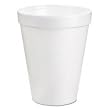 Dart Styrofoam Hot Cups, 10 Ounces, 40 Bags of 25 Per Carton