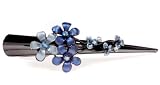 Suri Blue Flower Swarovski Alligator Clip