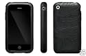 Silikon Case Skin Huelle fuer das Apple iPhone 3G in schwarz/black mit Profildesign