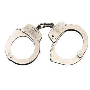 Model 1 Universal Size Handcuff Nickel M1 Universal Handcuffs-Nickel