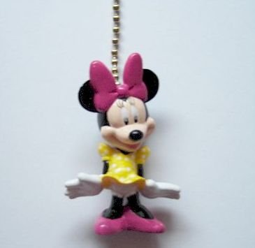 Disney Minnie Mouse Figure Ceiling Fan Light Lamp Pull Chain