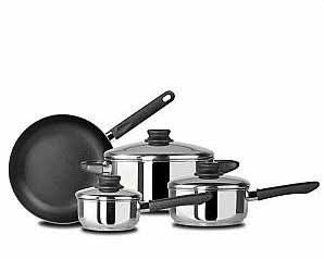 Kinetic Kitchen Basics Series Stainless Steel 7-Piece Cookware Set