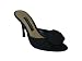 BEVERLY FELDMAN Wanted Crepe Slide w/Rose in Black