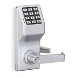 Alarm Lock DL2700WP-26D Battery Operated Pushbutton Lock, Weatherproof, Satin Chrome Finish