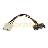 SATA to LP4 Molex Power Adapter Cable, 6 Inches