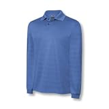 Adidas 2008 Men's ClimaCool Long Sleeve Textured Mesh Solid Polo Shirt
