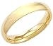 14k Solid Yellow Gold Plain Dome Wedding Ring Band 3MM - Size 10 - 3.5 Grams
