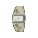 Kahuna KLS-5405L Ladies Cream Canvas Strap with Cream and Khaki Dial Watch