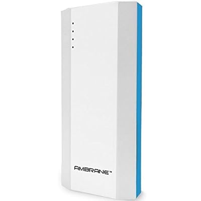 Ambrane P-1111 10000mAH Power Bank (White-Blue)