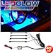4pc. Blue LED Interior Underdash Lighting Kit