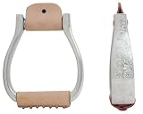 Metalab Aluminum Stirrups, Engraved Visalia - Aluminum