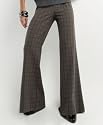 Kensie Shadow Plaid Wide-Leg Pants