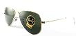 Ray Ban Sunglasses RB3044 Aviator Small Metal L0207 Arista/Crystal Green, 52mm