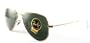 Ray Ban Sunglasses RB3044 Aviator Small Metal L0207 Arista/Crystal Green, 52mm