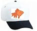 White Cap with guldfisk, fish, aquarium, animal, pet, goldfish