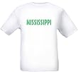 MISSISSIPPI - GREEN LETTERING - State-series - White T-shirt