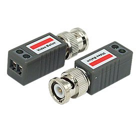 2 CCTV Passive Video Balun UTP BNC Cat5 Transceiver