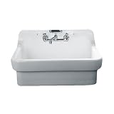 American Standard 9062.008.020 Country Kitchen Sink with 8-Inch Centers, White Heat