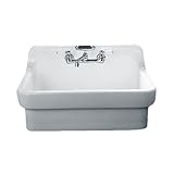 American Standard 9062.008.020 Country Kitchen Sink with 8-Inch Centers, White Heat