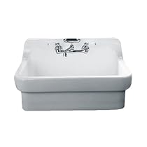 Hot Sale American Standard 9062.008.020 Country Kitchen Sink with 8-Inch Centers, White Heat