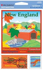 New England Cardstock Scrapbook Stickers (31372) 