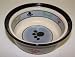Vo-Toys Ceramic Bones n Paws Dog Bowl 8in
