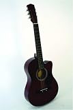 Crescent 38 Coffee Cutaway Acoustic Guitar with Gig Bag and Accessories