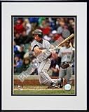 Photofile Houston Astros Craig Biggio - 2007 Batting Action - Matted 8x10 Photo in Aluminum Frame