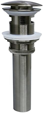 LIGHTNING DEAL Pop Up Drain Brushed Nickel ORB Chrome Bathroom Vessel Sink Stopper