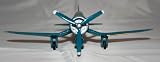 Philadelphia Eagles WWII F4 Corsair 1:100 Diecast Plane