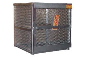 Aluminum Horizontal Gas Cylinder Cabinet 4 Cylinder Capacity