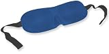 Contoured Sleep Mask with Earplugs and Travel Pouch - Royal Blue, Royal Blue