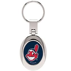 Cleveland Indians Domed Metal Keychain