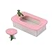 Wooden Dolls House Furniture Set Dollhouse Miniatures Bathroom Set Kids Gift