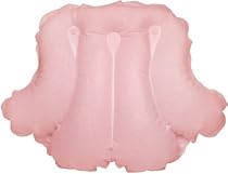 Spa Sister Luxury Inflatable Terrry Bath Pillow Light Pink