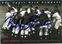 Bobby Thomson Autographed/Hand Signed 1994 BAT Upper Deck baseball card Shot Heard Round The World C