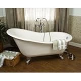 Barclay Cast Iron 57 Slipper Tub with Bisque Exterior CTSN57 BQ PN