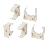 uxcell　パイプクランプ　給水パイプ　管　ホースクランプ　5個入 　32mm直径 ホワイト