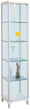 Creative Images International High Rise Single Door Curio Cabinet - White /