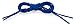 OrthoStep Waxed Very Thin Dress Round Royal Blue 30 inch Shoelaces 2 Pair Pack